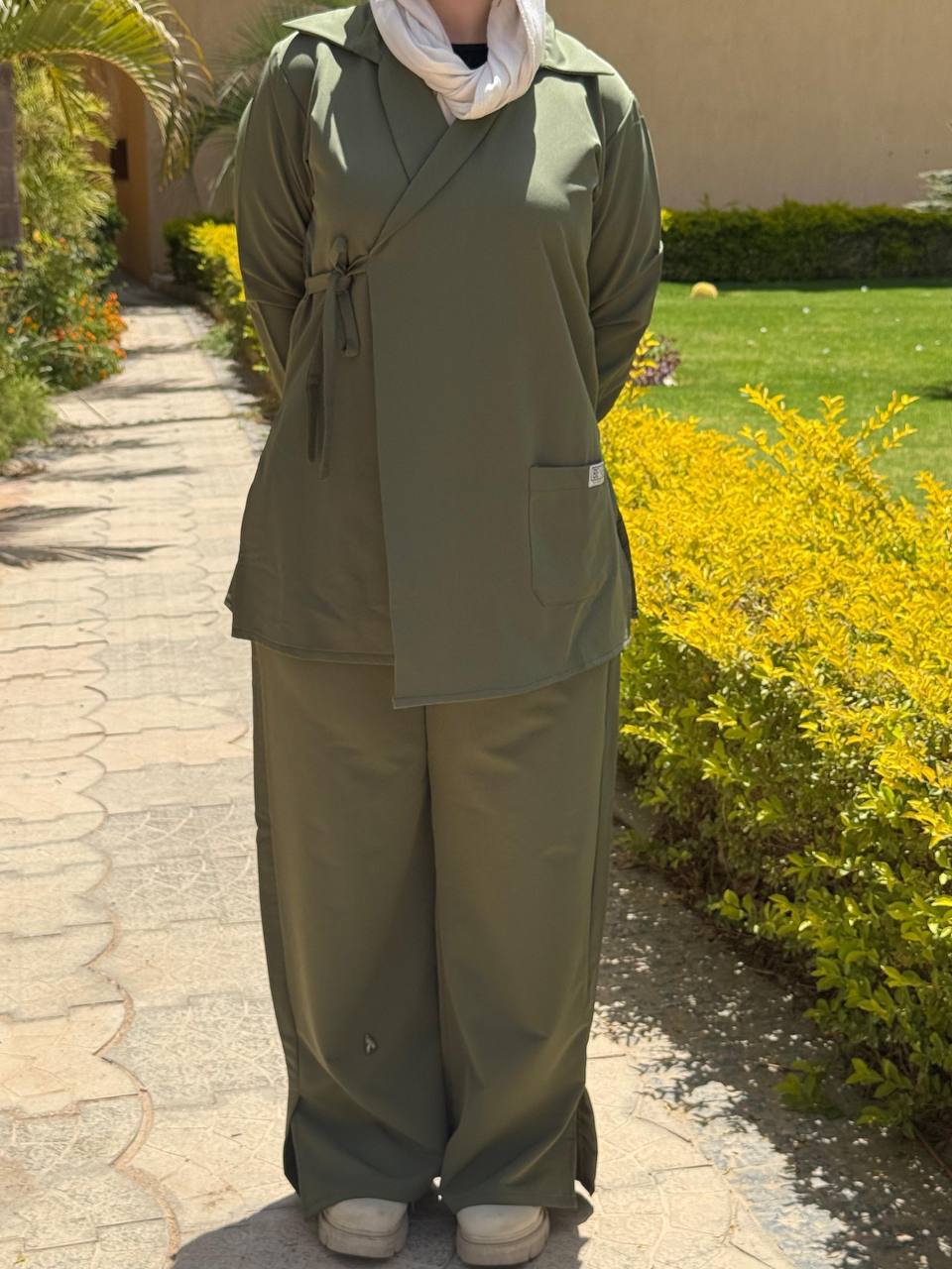 Front Ribbon In Olive