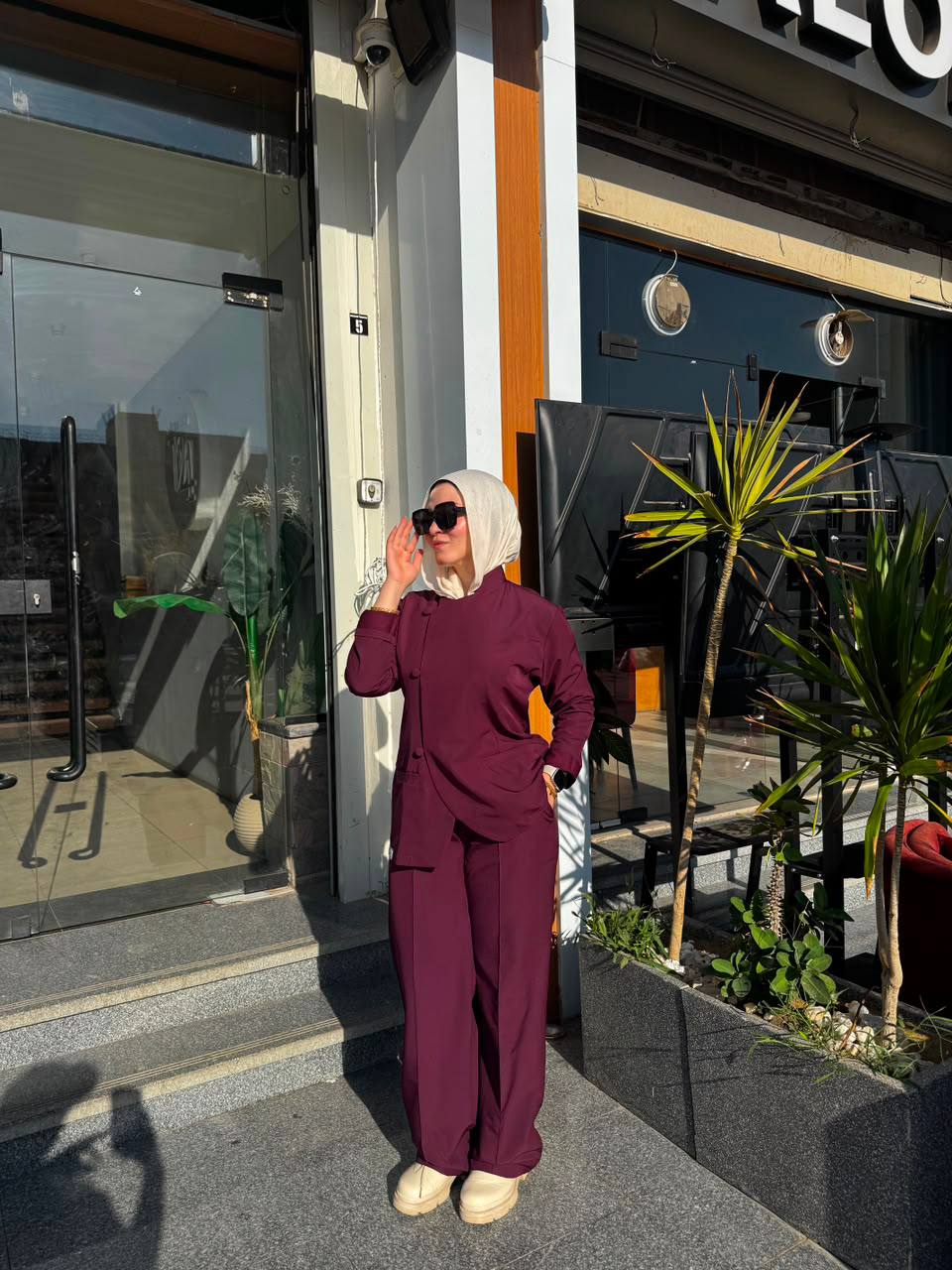 Suit In Burgendy