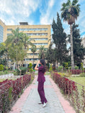 Feminie In Burgundy