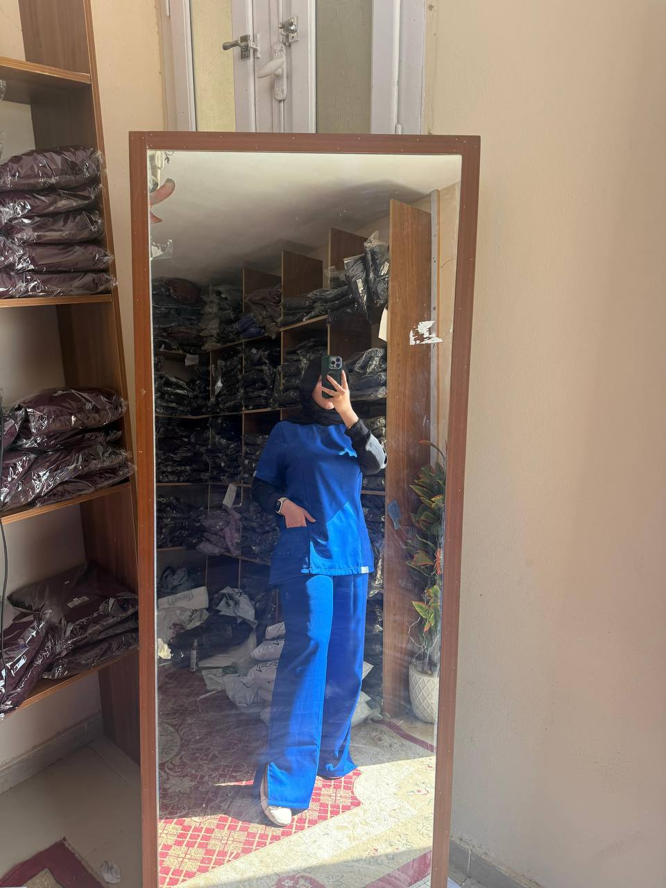 Feminie In Royal Blue