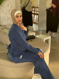 Back Ribbon In Petrolium Navy