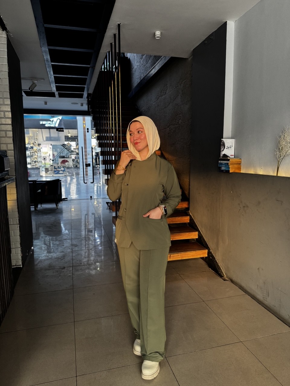 Suit In Olive