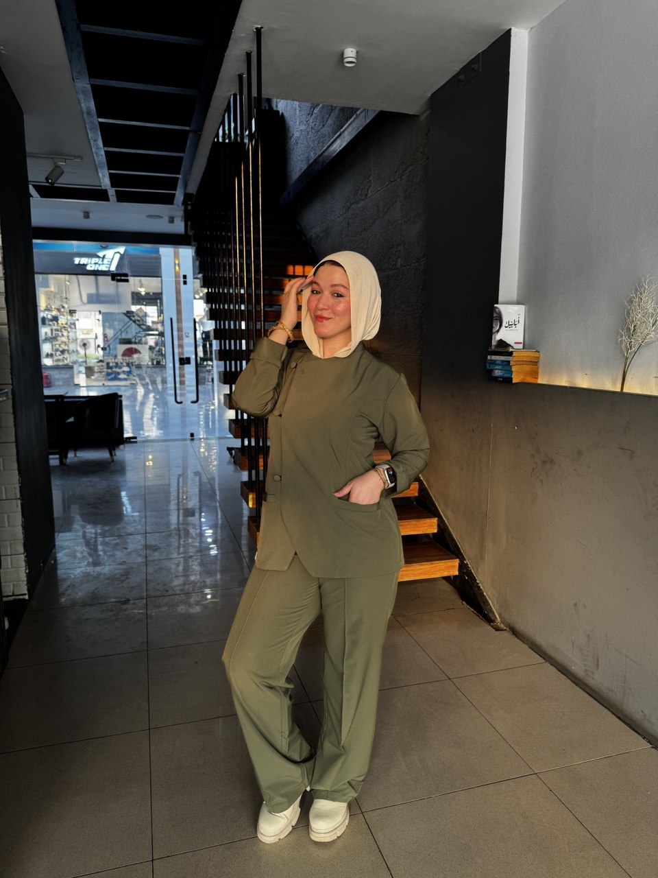 Suit In Olive