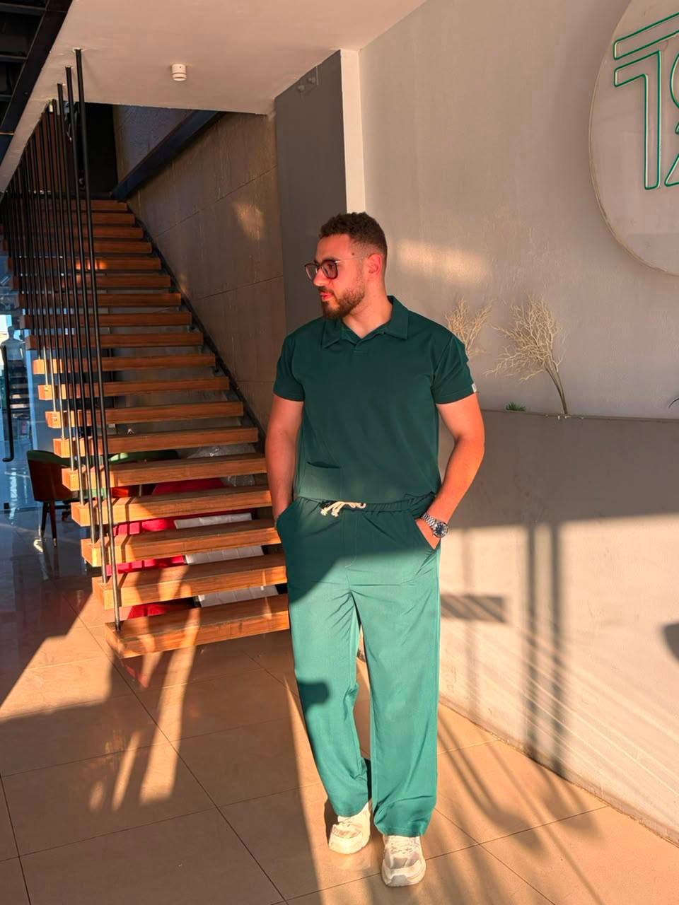 Classic Scrub In Dark Green