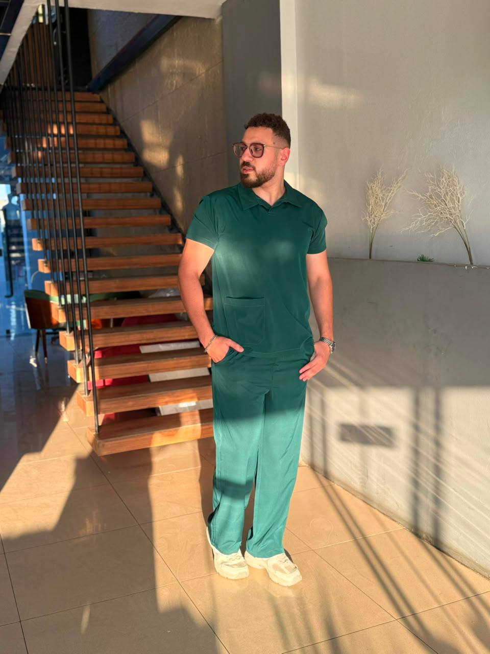 Classic Scrub In Dark Green