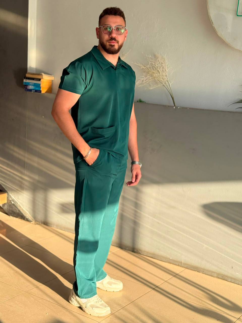 Classic Scrub In Dark Green