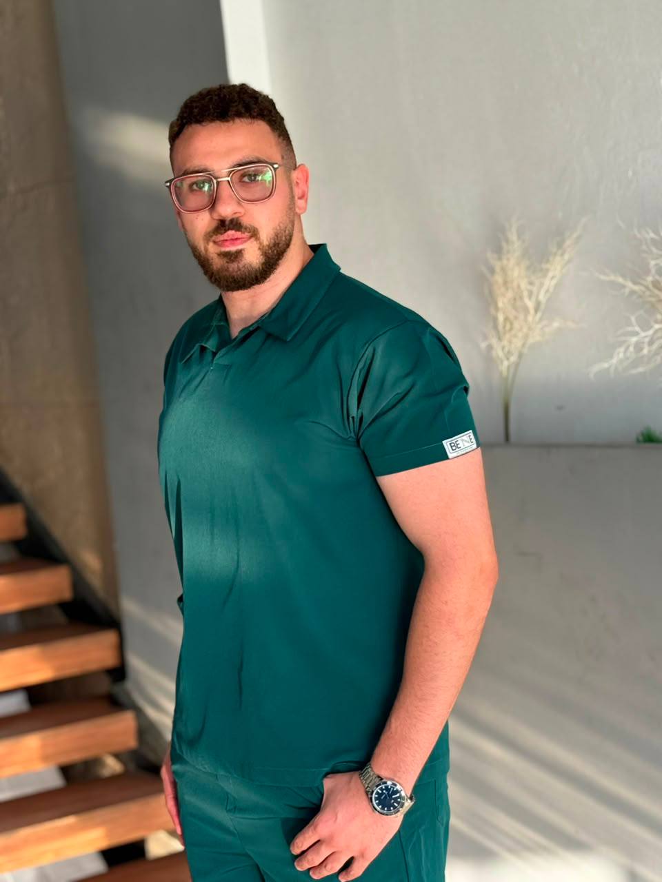 Classic Scrub In Dark Green