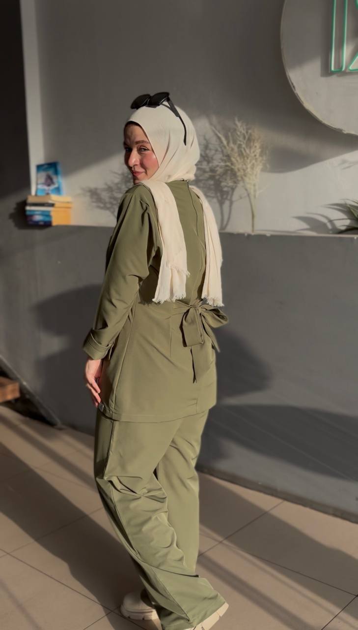 Back Ribbon In Olive