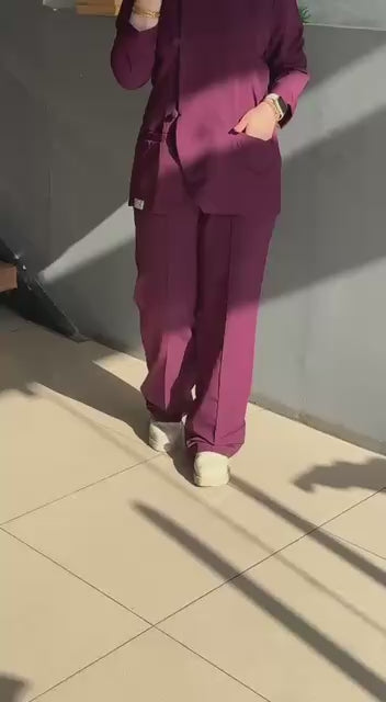 Suit In Burgendy